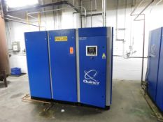 Quincy air compressor, (new, never installed) 125 HP motor, touchscreen, m/n Qsi-500i, s/n UTY302895