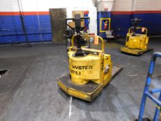 Hyster 24 volt electric rider pallet jack, 6,000 lbs. capacity, with Exide G1-12-450 #TJ16641, 24