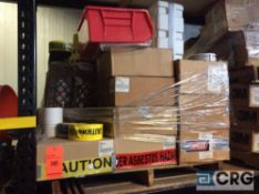 Lot of asst caution tape and fire retardent electric arc proofing tape