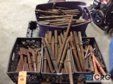 Lot of assorted jackhammer bits, (CONTENTS OF SKID) (LOCATED INDUSTRIAL COURT INSIDE)