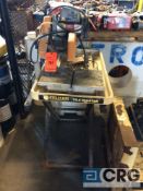 Felker tile master tile saw, mn 1HT-01, 1 1/2 hp, 1 phase with stand (LOCATED INDUSTRIAL COURT