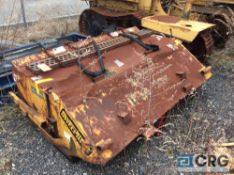 Lot of attachments including Sweepster sweeper attachment mn HB72PGEHL, sn 9514033, forklift