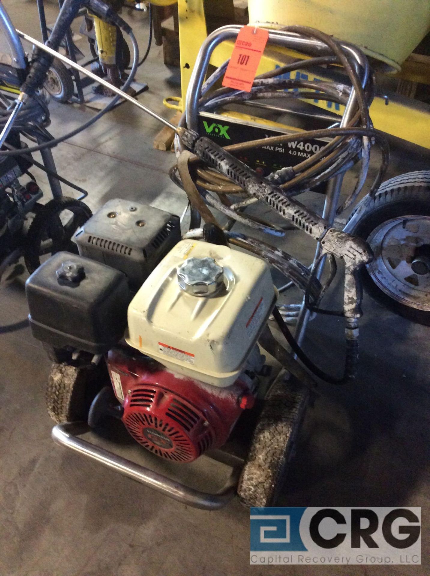 VOX industrial portable pressure washer, mn VXPW4000, 4000 max psi, with Honda GX390 gas engine (