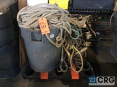 Lot of asst heavy duty ropes