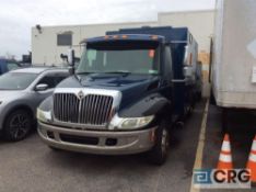 2002 International 4200 SBA 4x2 extended cab chassis with utility body, , AT, AC, vinyl interior,