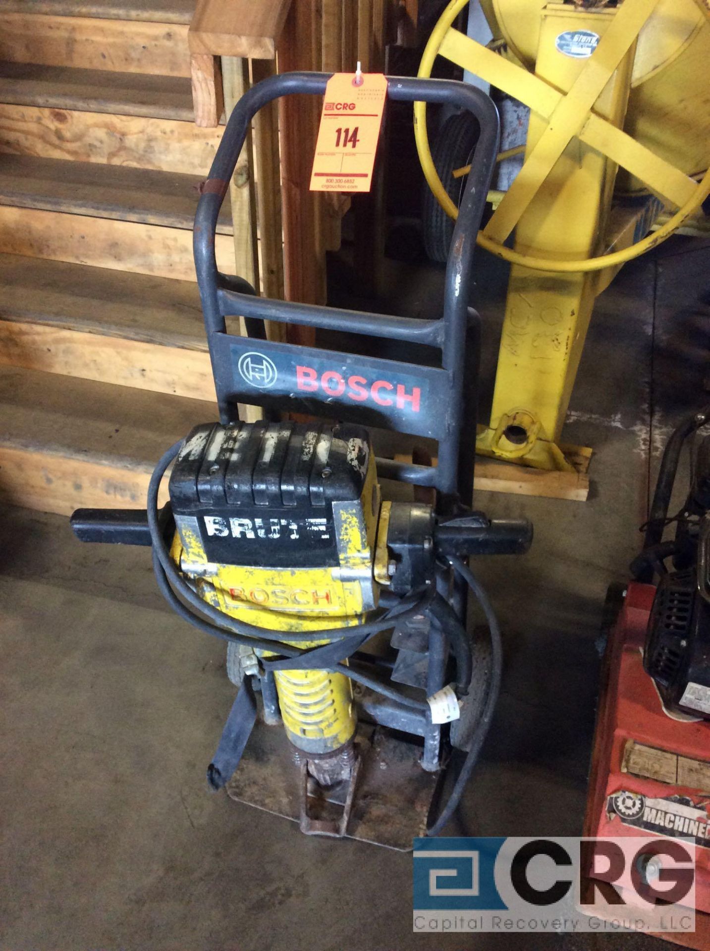 Bosch Brute heavy duty jackhammer with cart (LOCATED INDUSTRIAL COURT INSIDE)