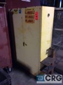 Justrite 2 door flammable liquid storage cabinet, mn 25452, 45 gal capacity (LOCATED INDUSTRIAL