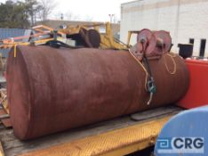 128” long x 4’ diameter steel fuel storage tank (LOCATED GARFIELD ST)