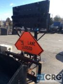 Terex Amida truck mount work zone traffic arrow sign, mn OVM3672-15 (LOCATED INDUSTRIAL AVE