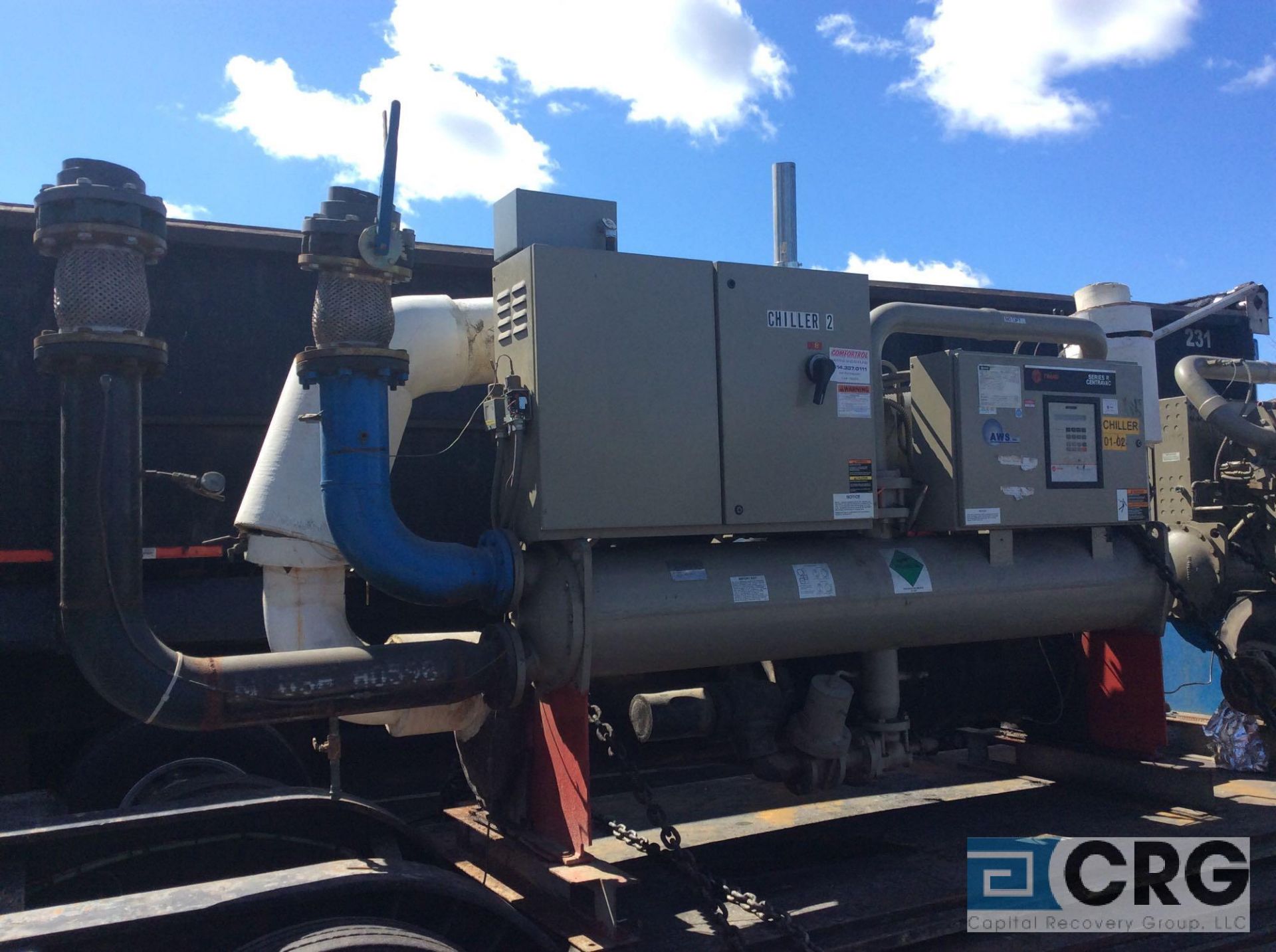 2000 Trane 150 Ton chiller, mn RTHB150FMF00NW0000UNN3LF2LF000U0, sn U00C06479,235 lb charge, 460 - Image 2 of 5