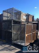 Lot of (10) portable storage cages, 49 inch long X 43 inch wide X 62 inch high
