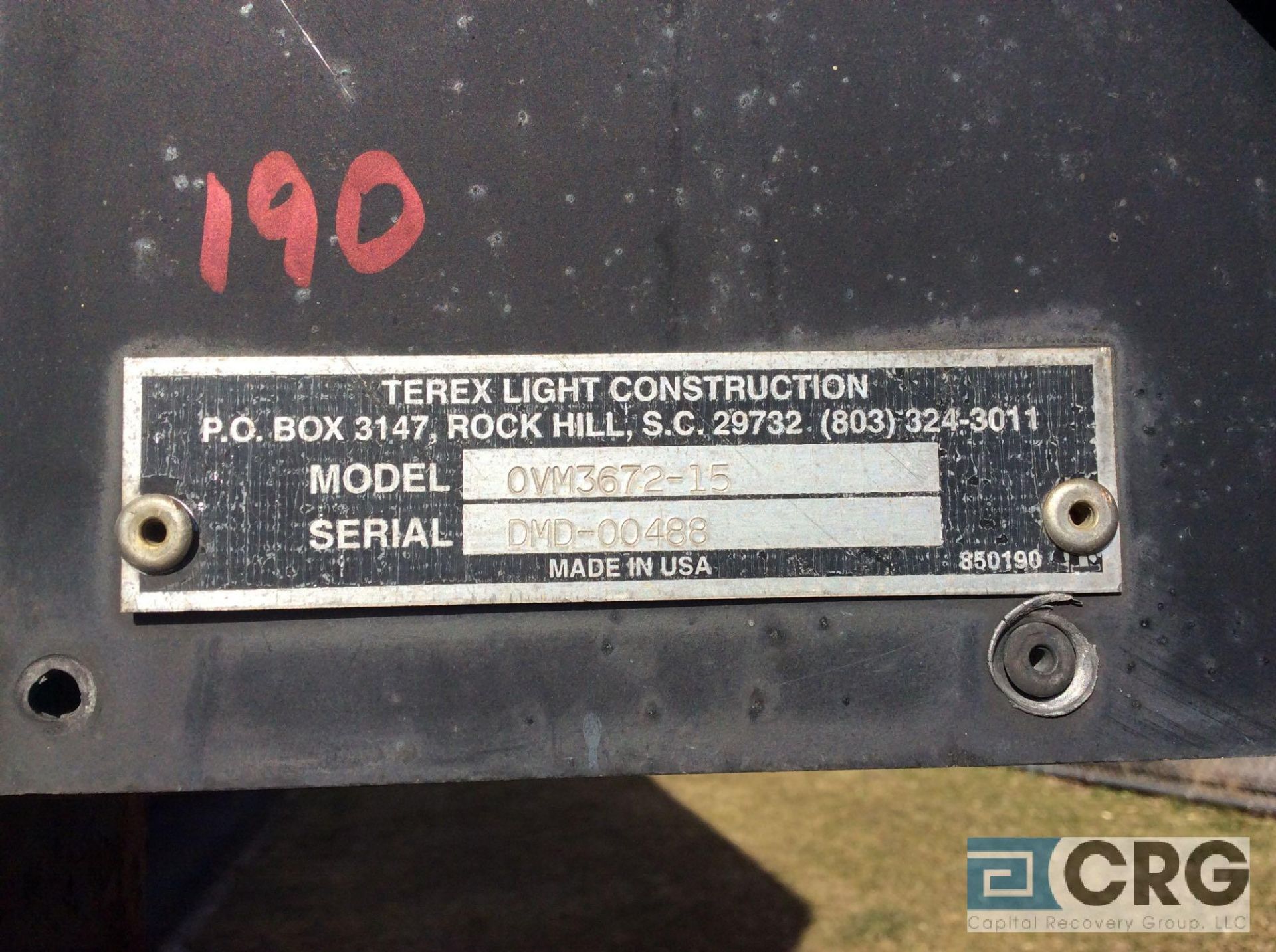 Terex Amida truck mount work zone traffic arrow sign, mn OVM3672-15 (LOCATED INDUSTRIAL AVE - Image 2 of 3