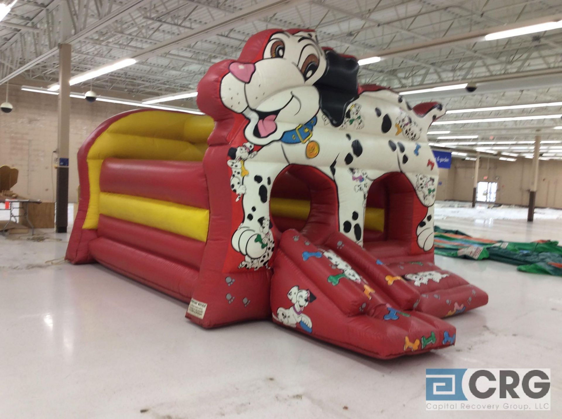 Doggie slide inflatable bounce house, with blower.