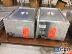 Lot of (2) Eagle SS electric food warmers, model 122OFW-120 and 1220 FWE.