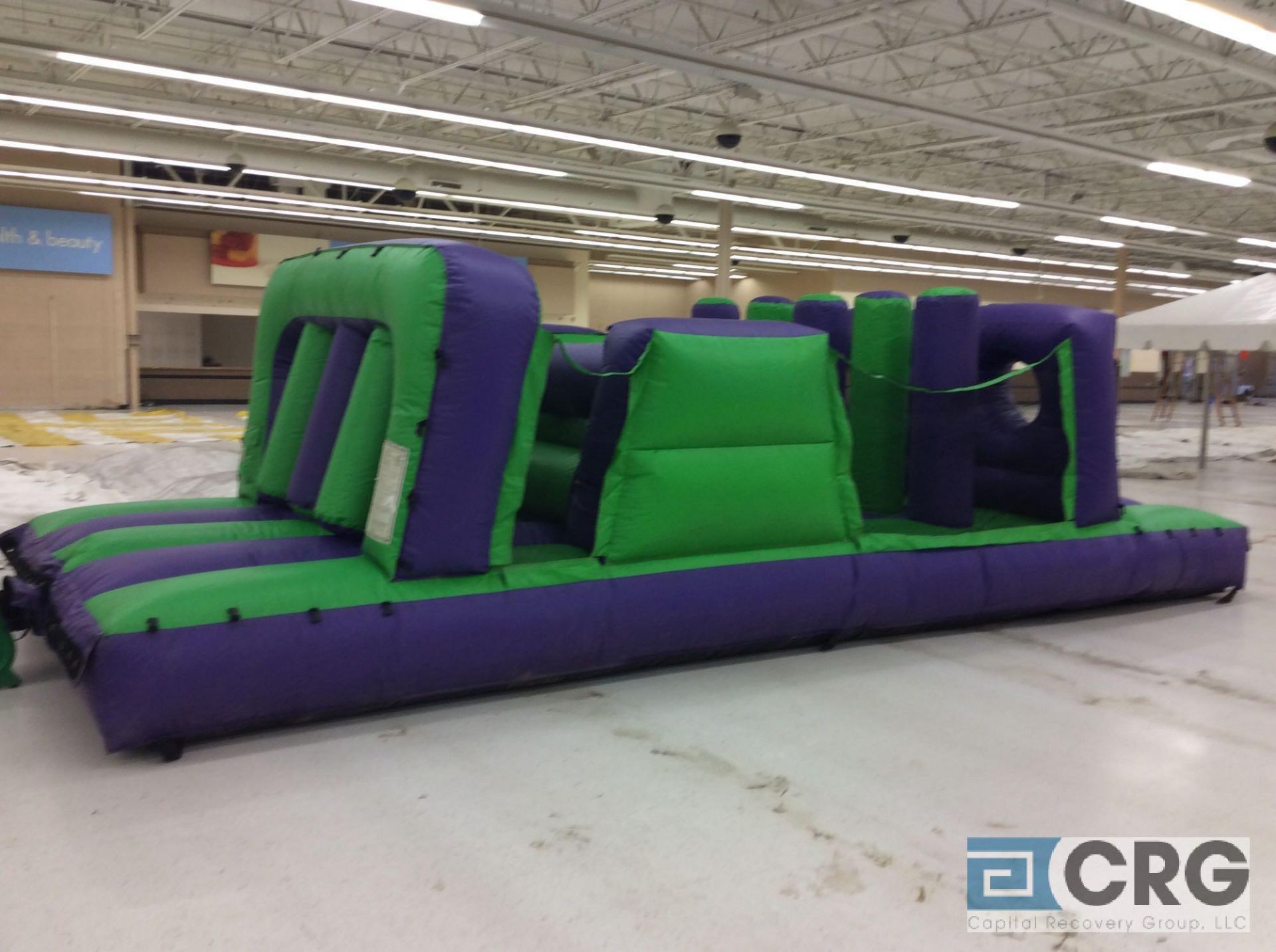 Obstacles course, inflatable bounce house, with blower.