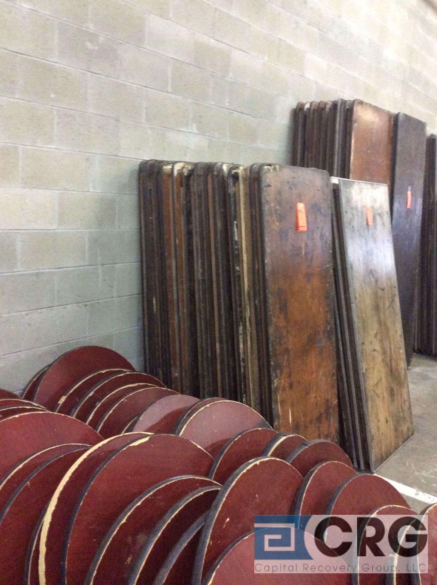 Lot of (15) assorted 30" x 72" folding leg wood tables. - Image 2 of 2