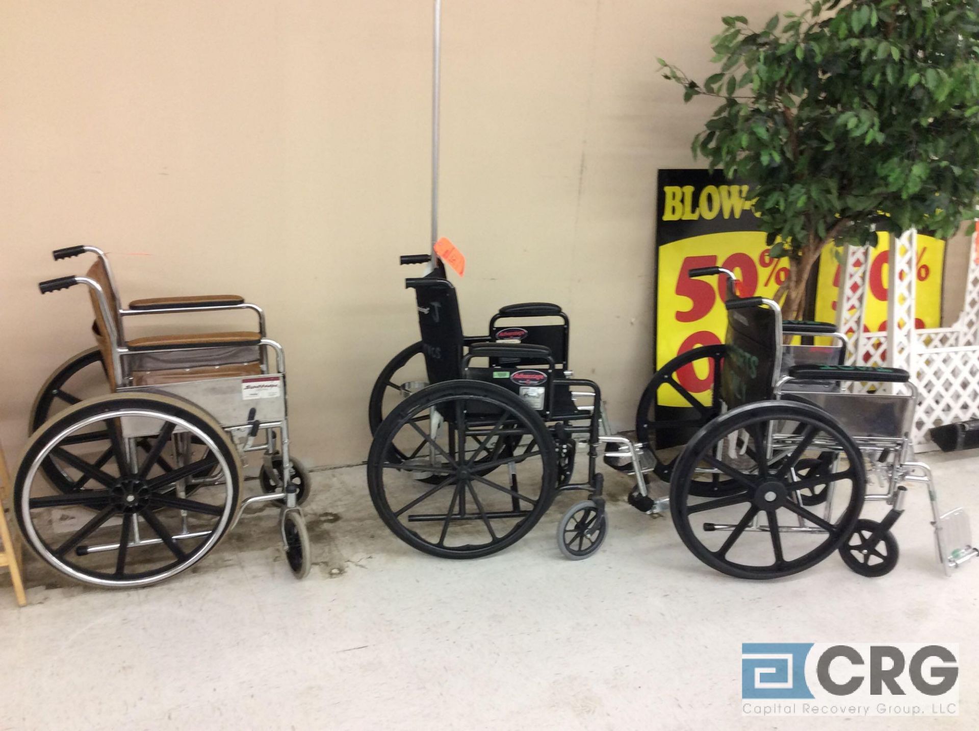 Lot of (3) assorted wheel chairs. - Image 2 of 3