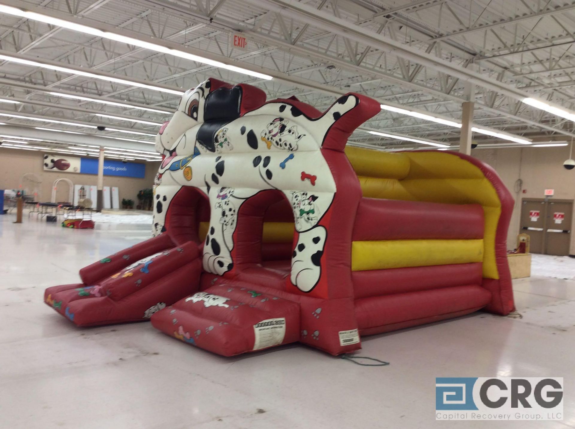 Doggie slide inflatable bounce house, with blower. - Image 2 of 5