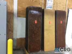 Lot of (10) assorted 30" x 96" folding leg wood banquet tables.