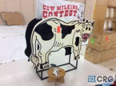 Cow Milking Contest carnival game.