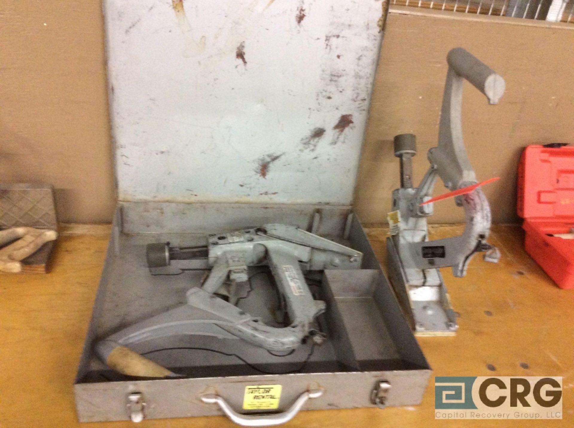 Lot of assorted tools, including (2) Porta -nailers, (1) manual miter saw, (3) assorted manual - Image 4 of 5