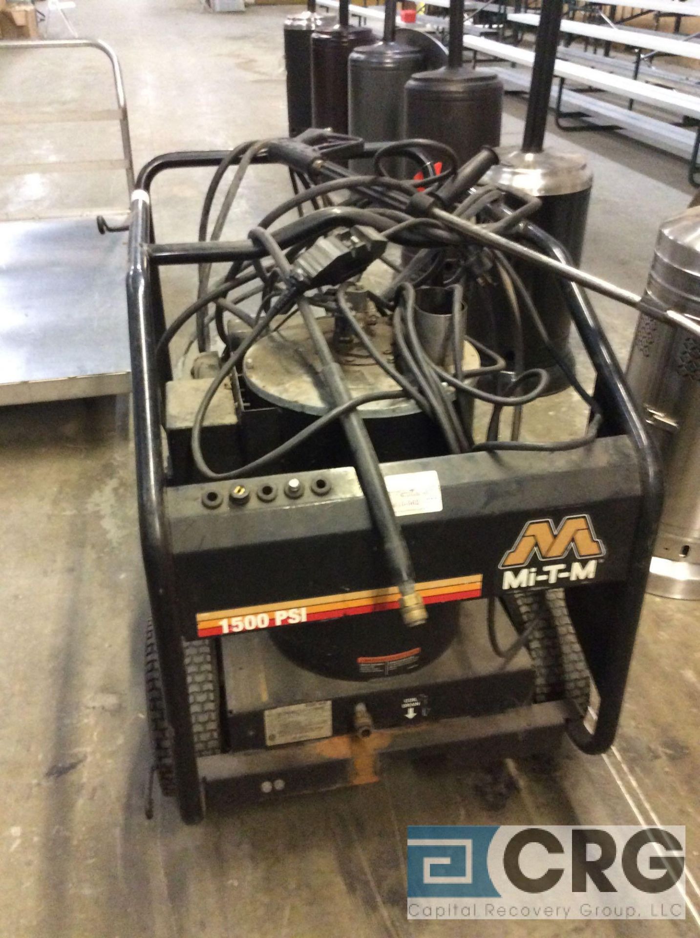 Mi - T- M hot water pressure washer, model HSE-1502-0MM11, serial 15089406. Burner uses diesel, - Image 4 of 5