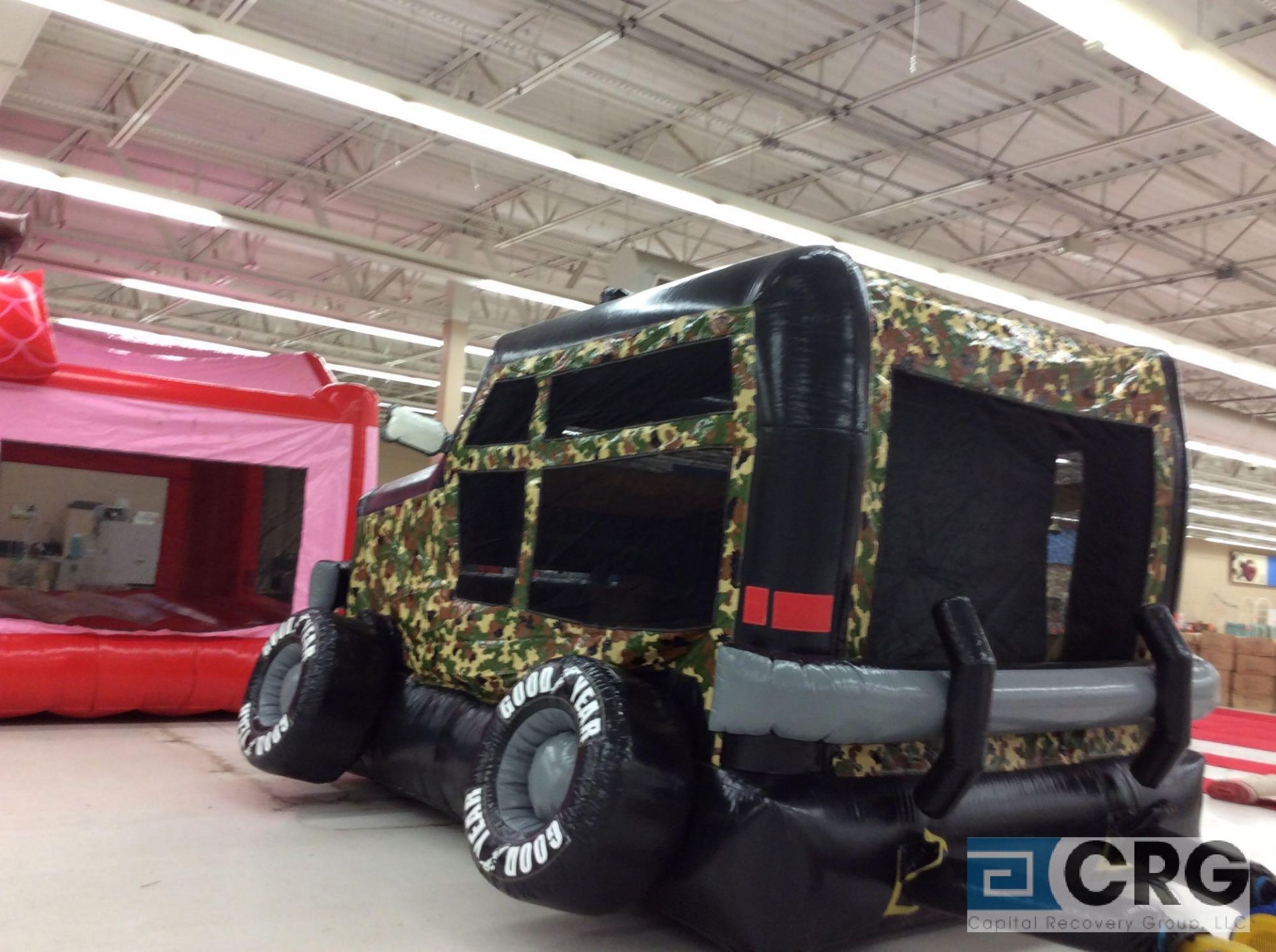 Military Truck inflatable bounce house, 15 x 15, with blower. - Image 3 of 4