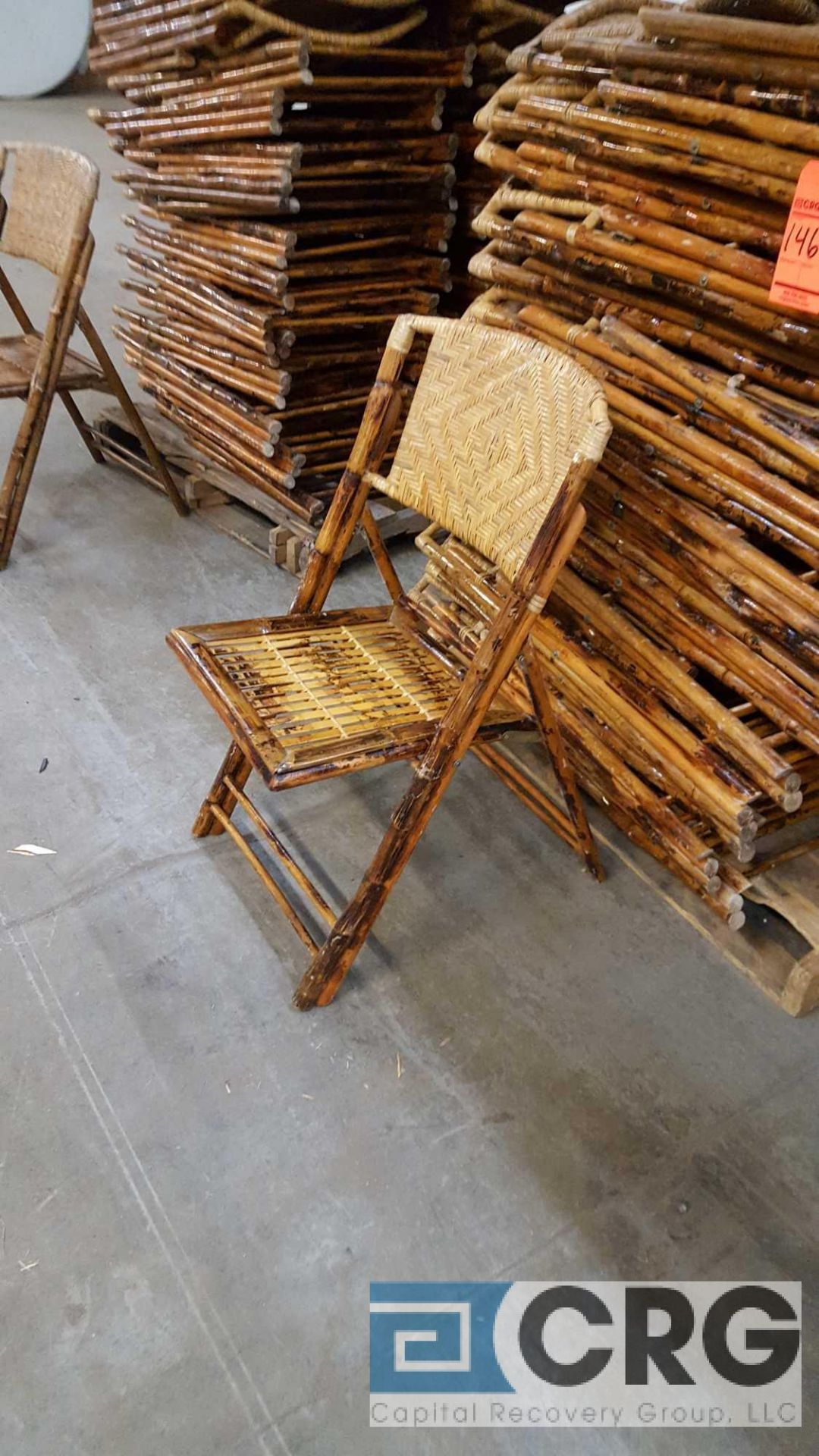 Lot of (125) assorted bamboo folding chairs. - Image 2 of 2