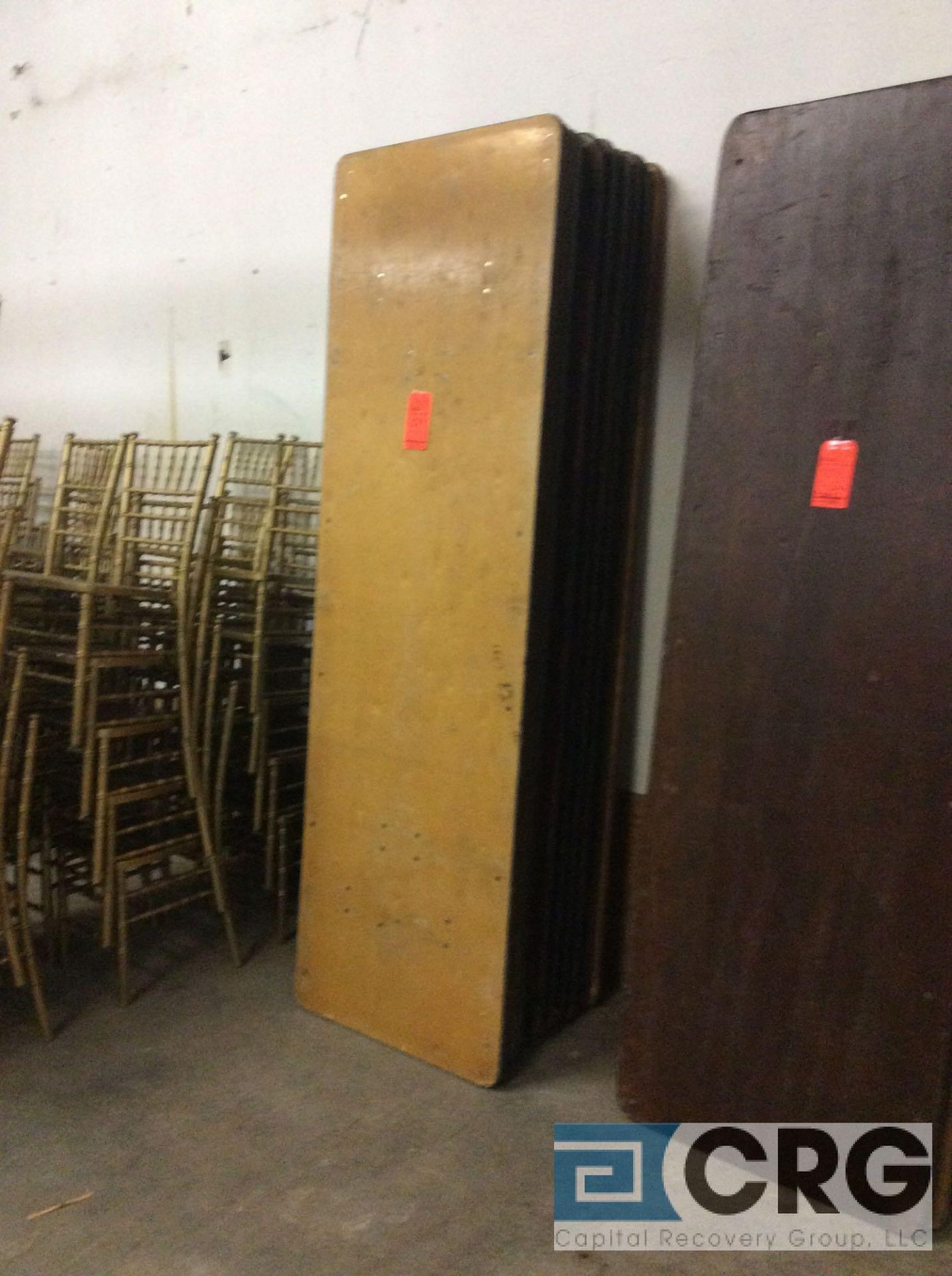 Lot of (10) assorted 30" x 96" folding leg wood banquet tables. - Image 2 of 2