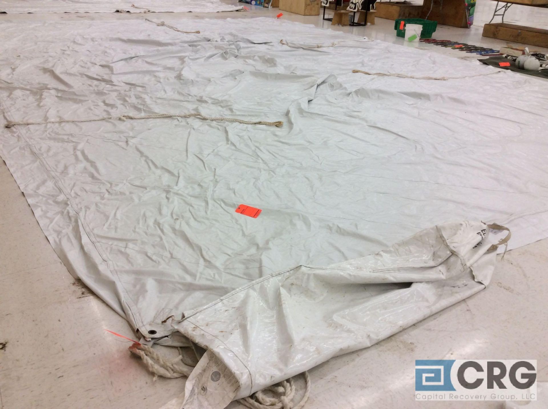Eureka Elite high peak 20' x 30' white tent top, top only. Buyer is responsible to fold for - Image 2 of 4