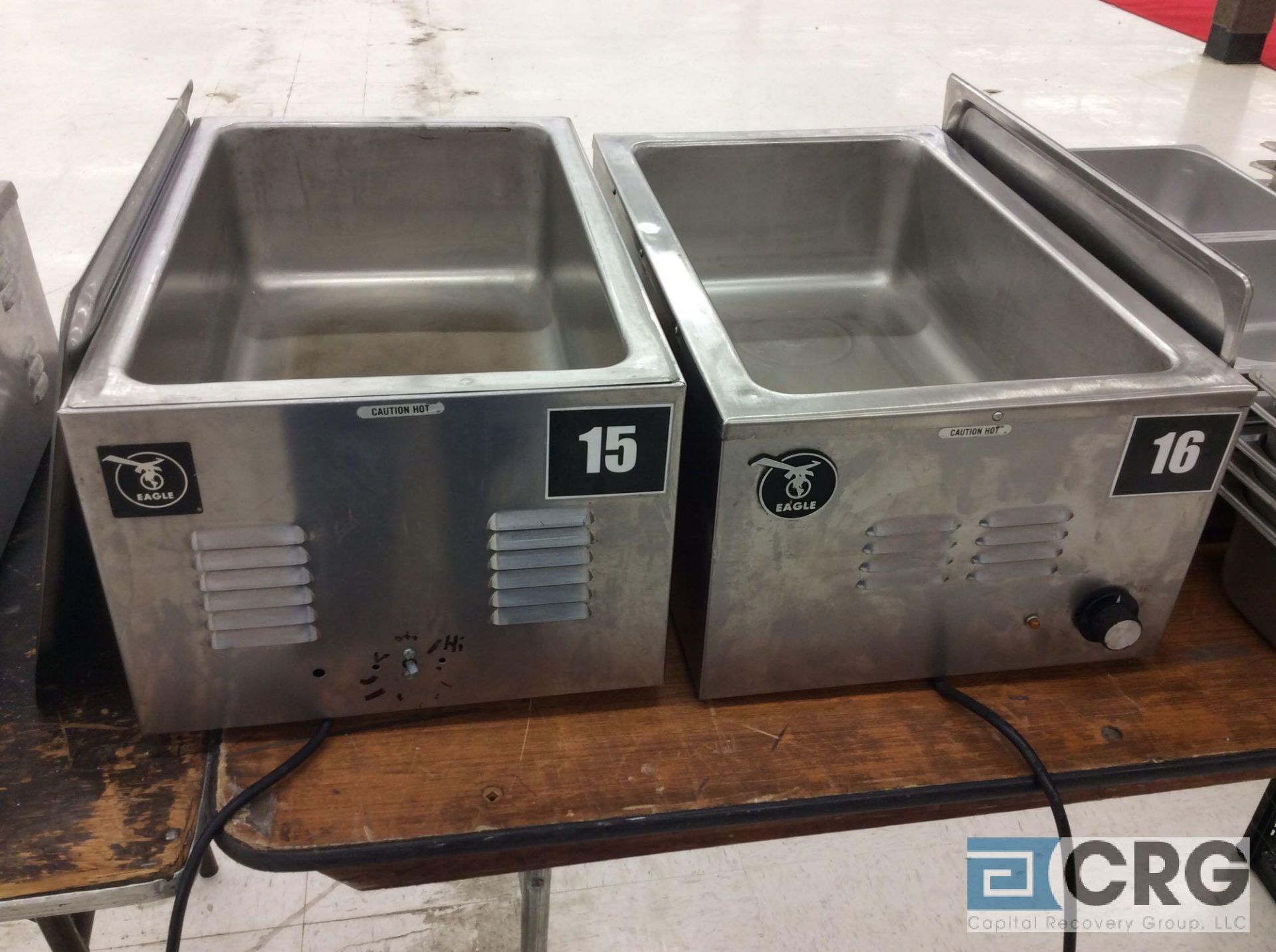 Lot of (2) Eagle SS electric food warmers, model 122OFW-120 and 1220 FWE. - Image 2 of 4