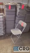 Lot of (100) assorted aluminum frame, with plastic seat, folding chairs.