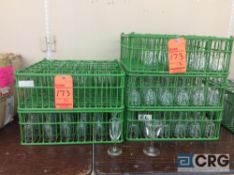 Lot of (143) assorted drinking glasses including (51) champagne glasses, (92) cocktail glasses, with