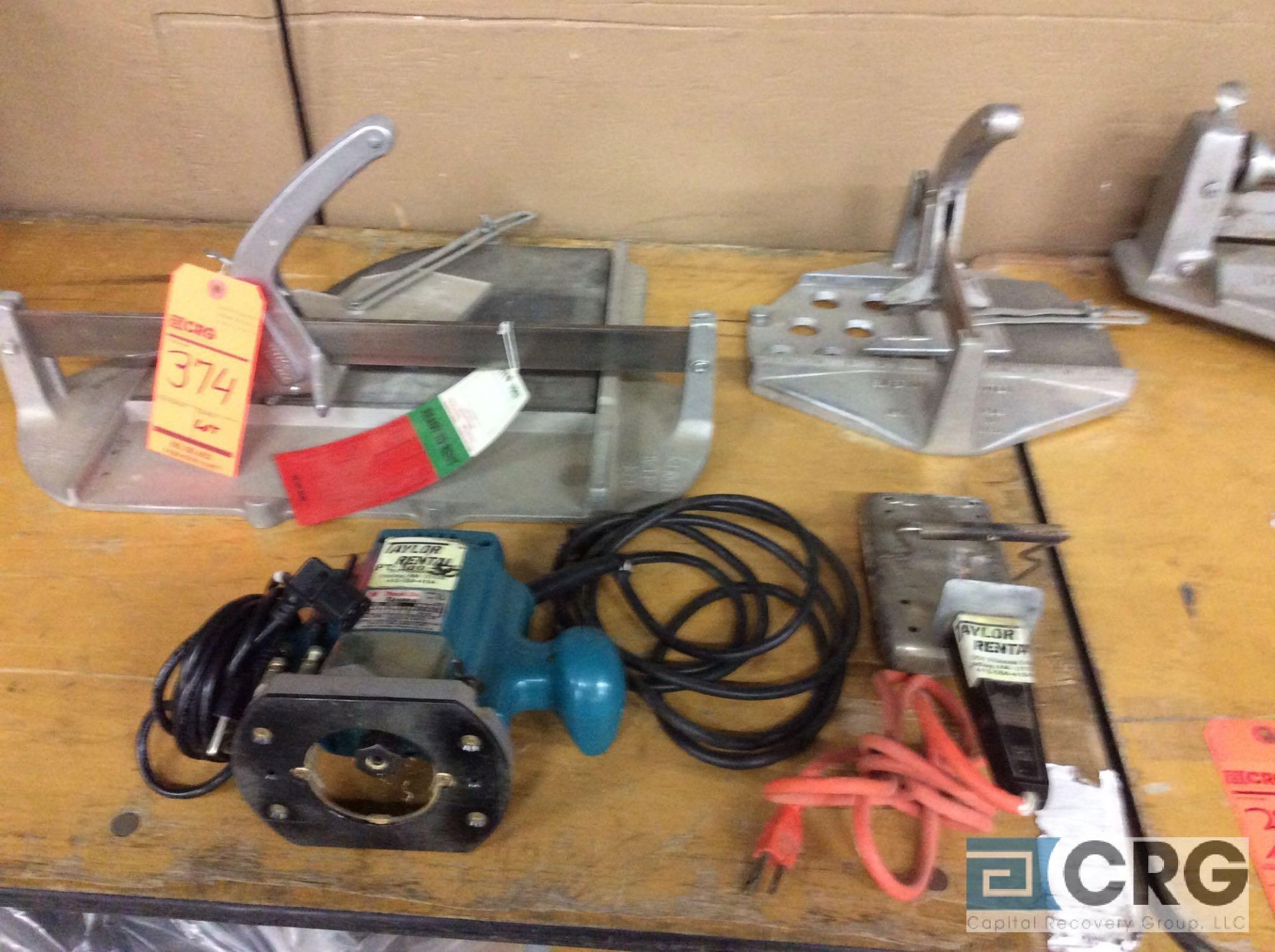 Lot of assorted tools, including (2) Porta -nailers, (1) manual miter saw, (3) assorted manual - Image 5 of 5