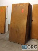 Lot of (18) solid wood doors