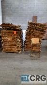 Lot of (90) assorted bamboo folding chairs.