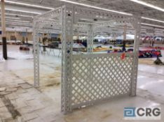 White lattice trellis, 7' x 7' x 7'