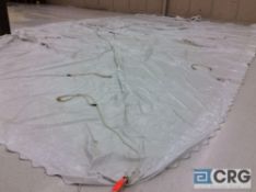 Eureka Elite high peak 20' x 40' white tent top, top only. Buyer is responsible to fold for