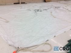 Eureka Elite high peak 20' x 30' white tent top, top only. Buyer is responsible to fold for