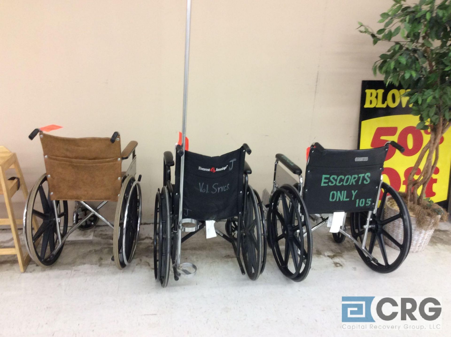 Lot of (3) assorted wheel chairs. - Image 3 of 3
