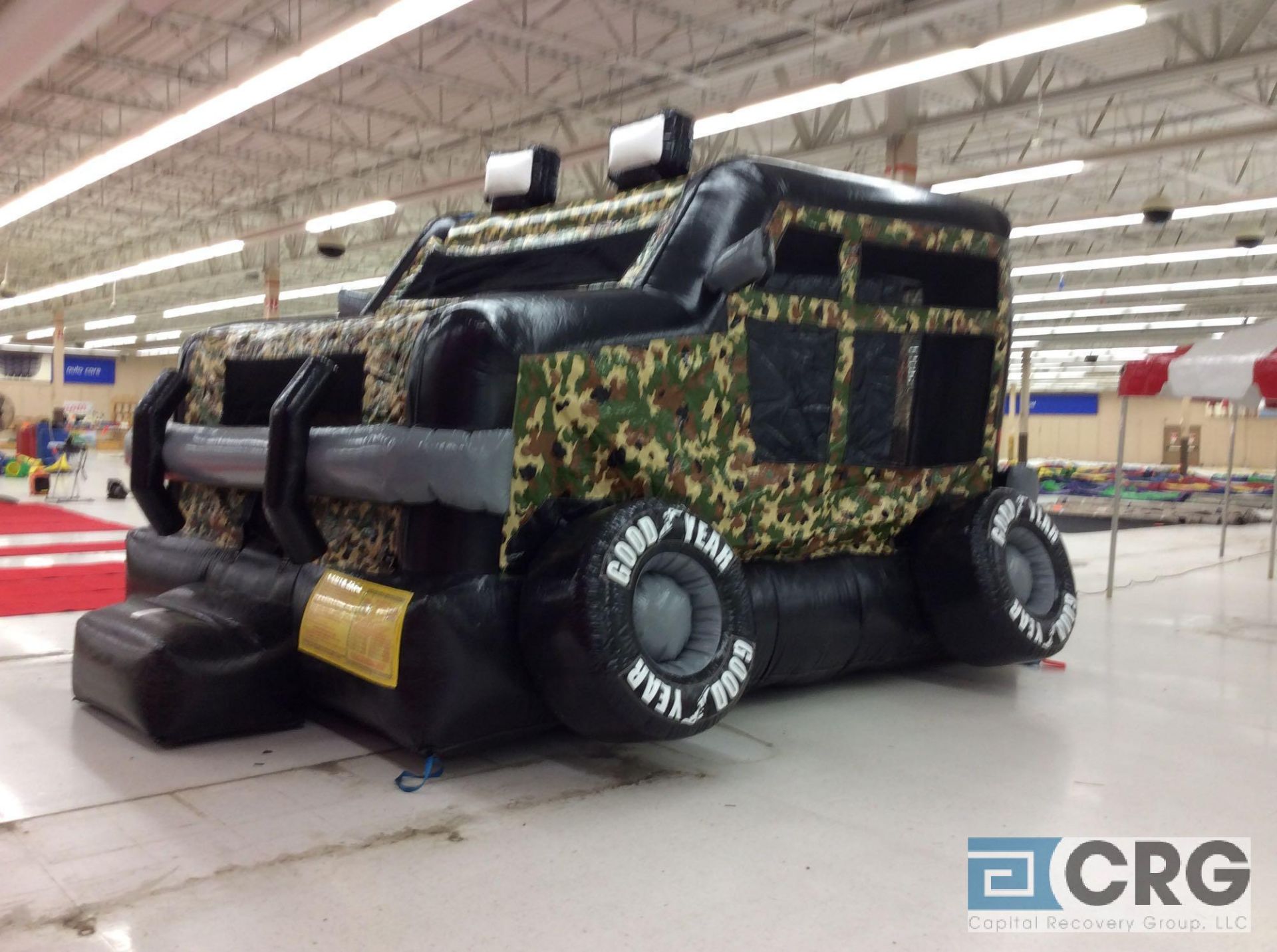 Military Truck inflatable bounce house, 15 x 15, with blower. - Image 2 of 4