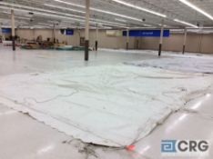 Aztec 20' x 30' white tent top, top only. Buyer is responsible to fold for removal.