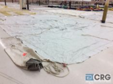 Eureka Elite high peak 20' x 30' white tent top, top only. Buyer is responsible to fold for