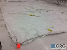 20' x 30' white tent top, top only. Buyer is responsible to fold for removal.