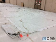 Eureka Elite high peak, 20' x 40' white tent top, top only. Buyer is responsible to fold for