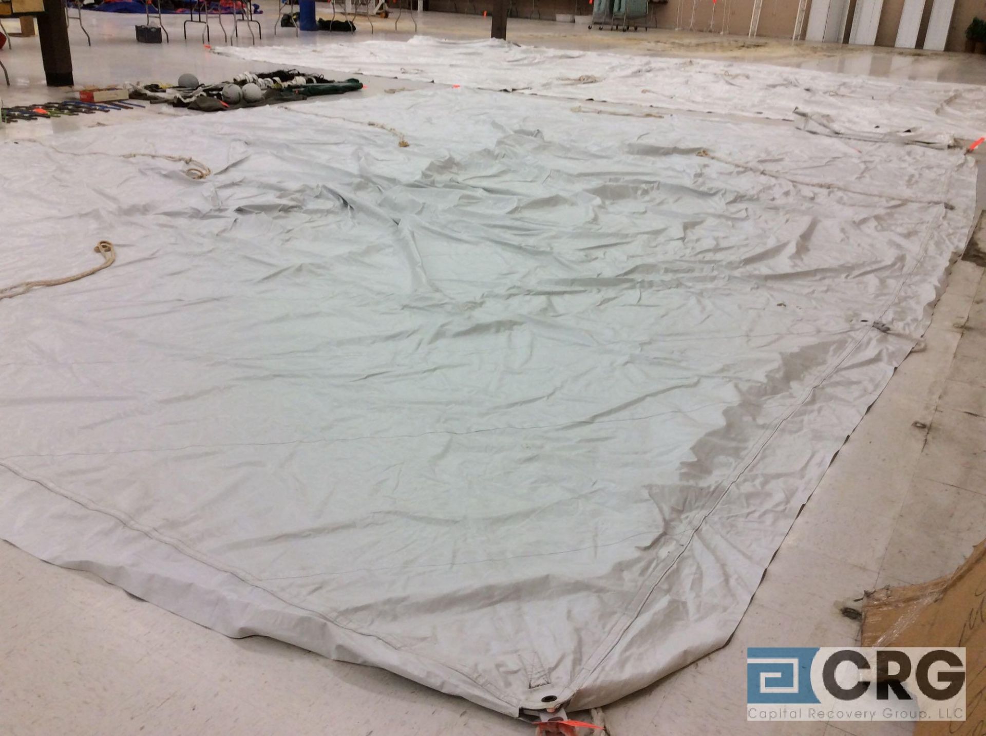 Eureka Elite high peak 20' x 30' white tent top, top only. Buyer is responsible to fold for - Image 3 of 4