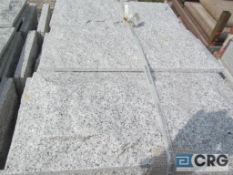 Lot of (120) granite split faced tiles, 12 in. x 24 in. light grey (240 sq. ft.), Heavy Duty Crate