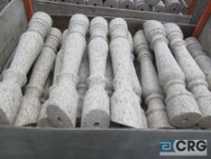 Lot of (10) granite balusters, Gianno Venezano, 37 in. high, Heavy Duty Crate extra $75.00
