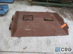 3 ft. x 4 ft. steel dock plate, Stone Quest Will load for $20.00