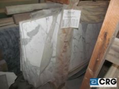 Lot of (17) statuary polished marble 3/4 x 70 x 36